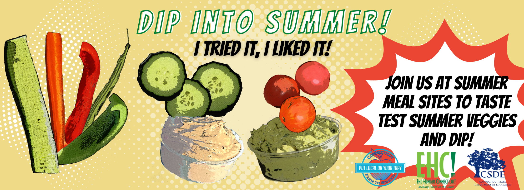 Dip into summer- I tried it I liked it! banner collage