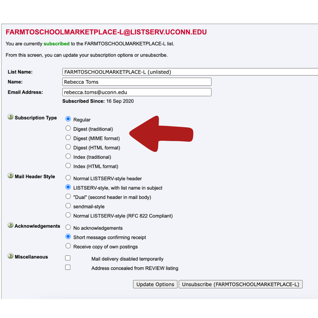 Screenshot of webpage that illustrates instructions